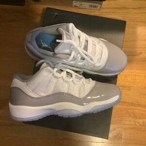 NWT Nike Air Jordan 11 Retro Low Cement Grey Size 4Y = Womens Size 5.5